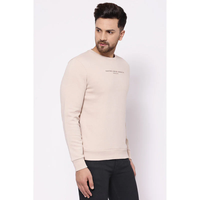 Men's Beige Sweatshirt - Image 2