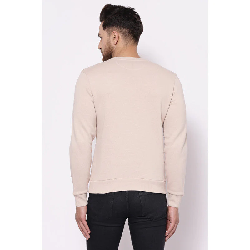 Men's Beige Sweatshirt - Image 3