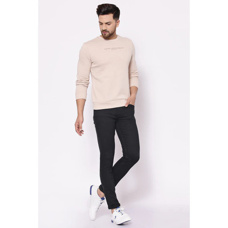 Men's Beige Sweatshirt - Image 4