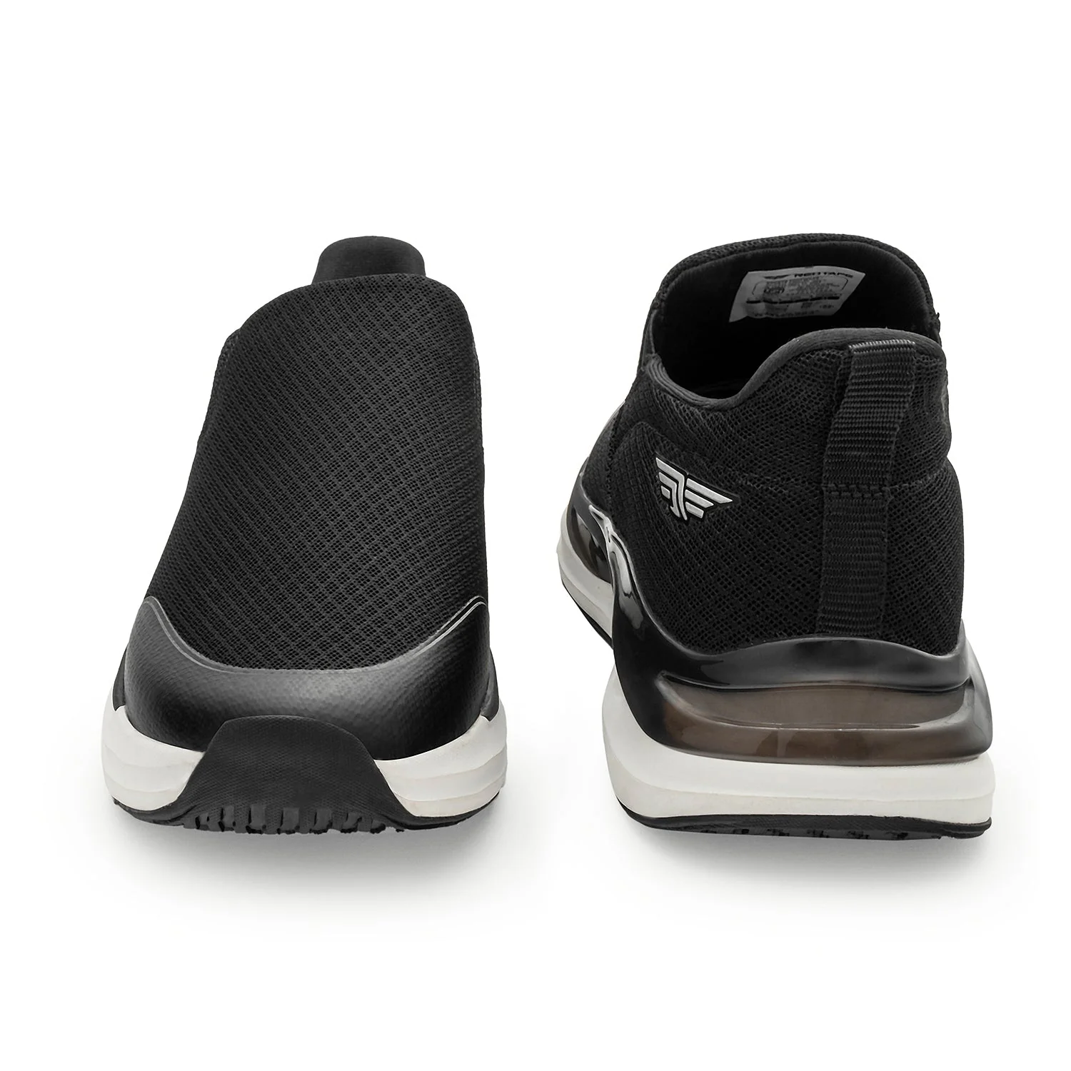 Men's Black and White Walking Slip-On Shoes - Image 4