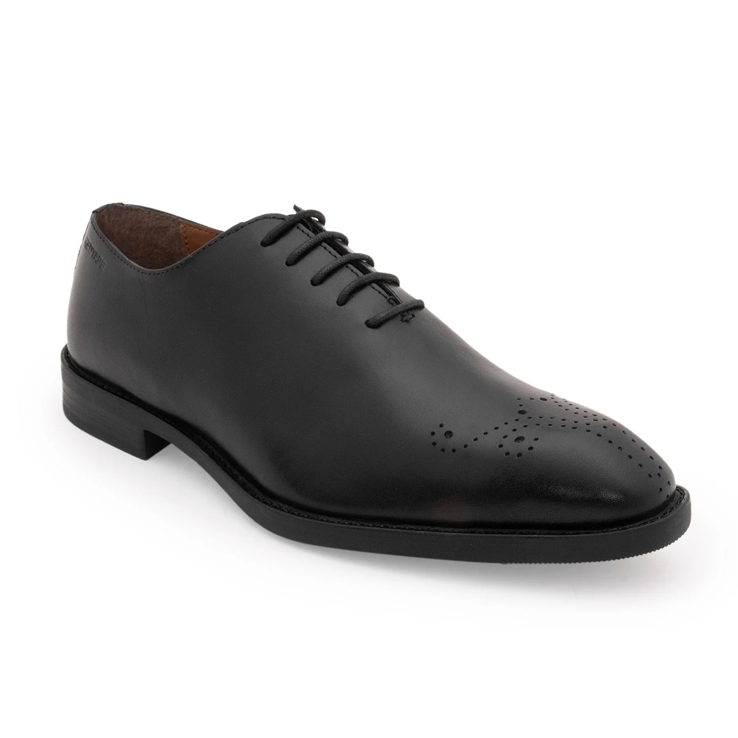 Men's Black Leather Low-Cut Shoes - Image 2