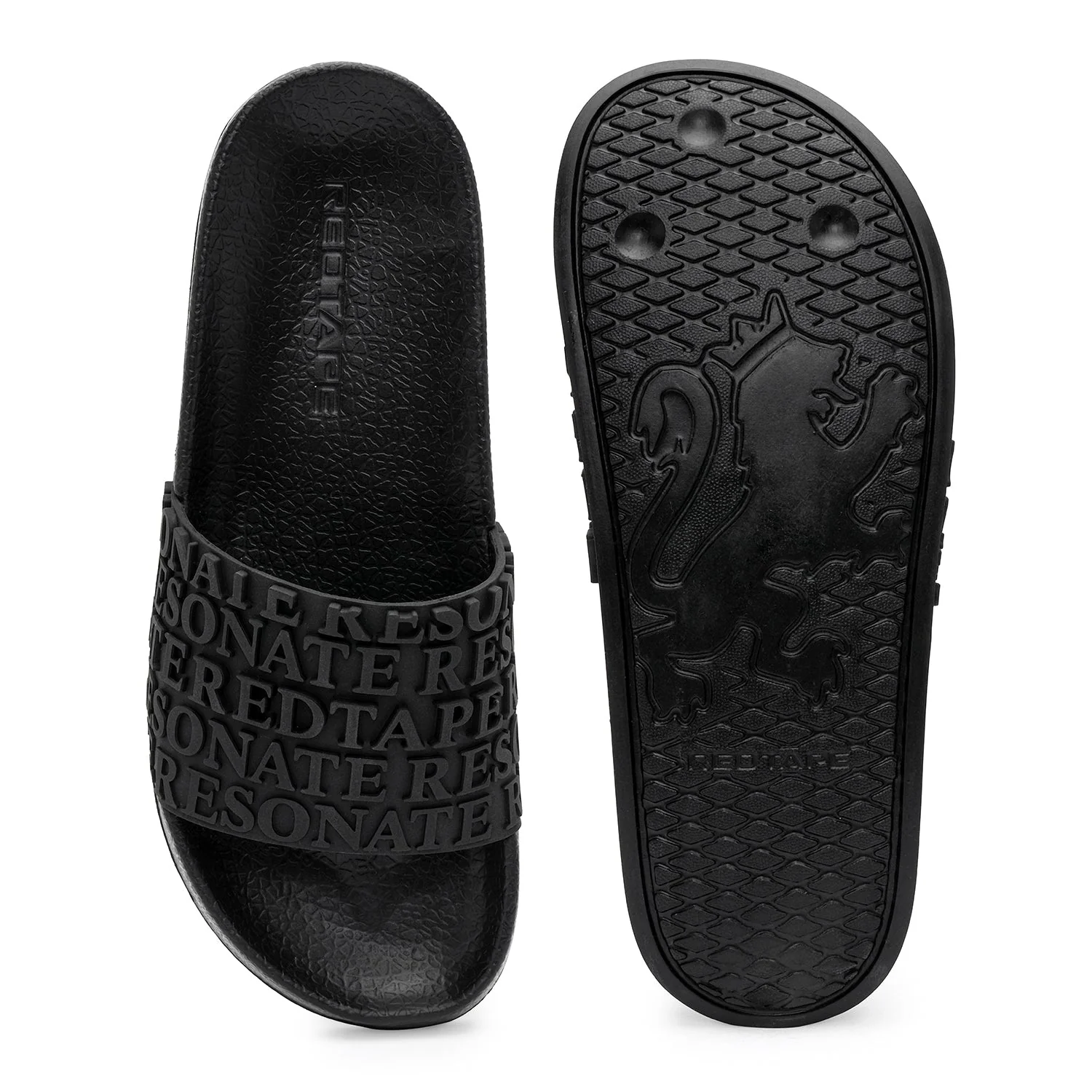 Men's Black Pool Sliders for Casual Everyday Ease - Image 5