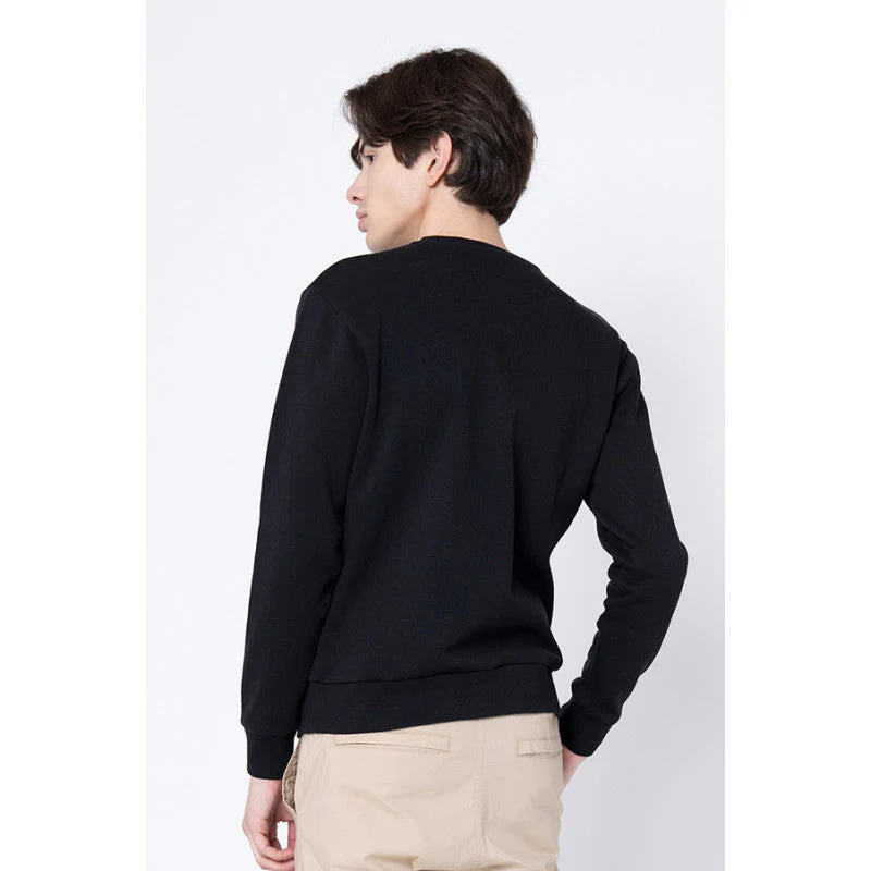 Men's Black Printed Sweatshirt - Image 3
