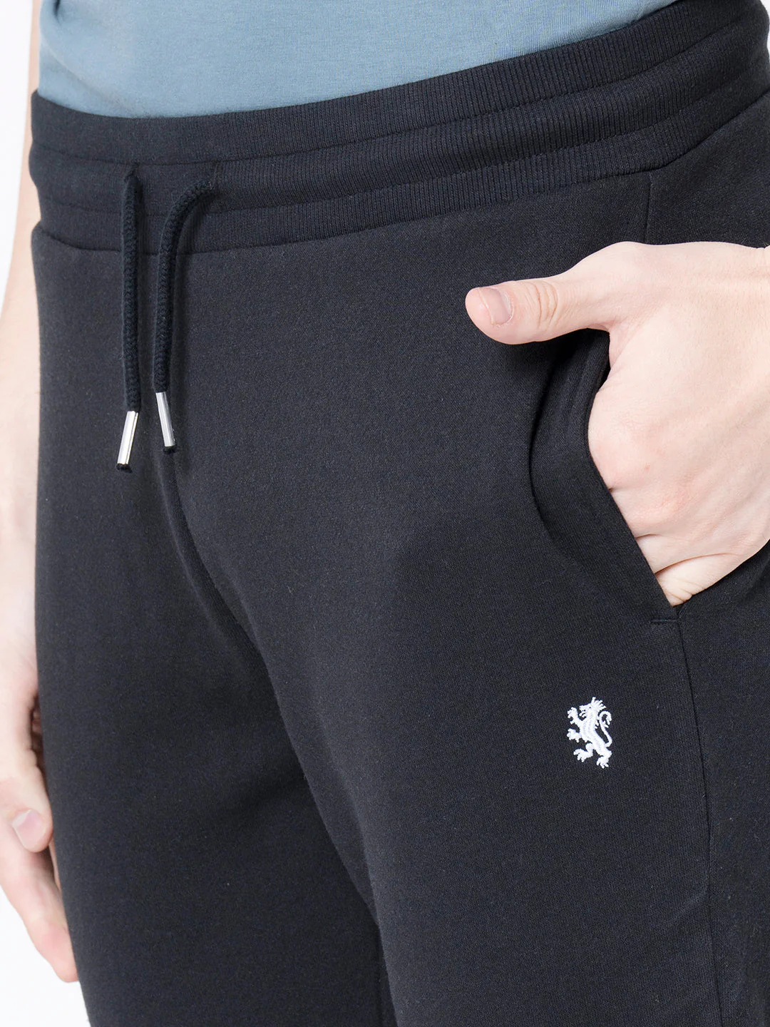 Men's Black Solid Jogger - Image 4