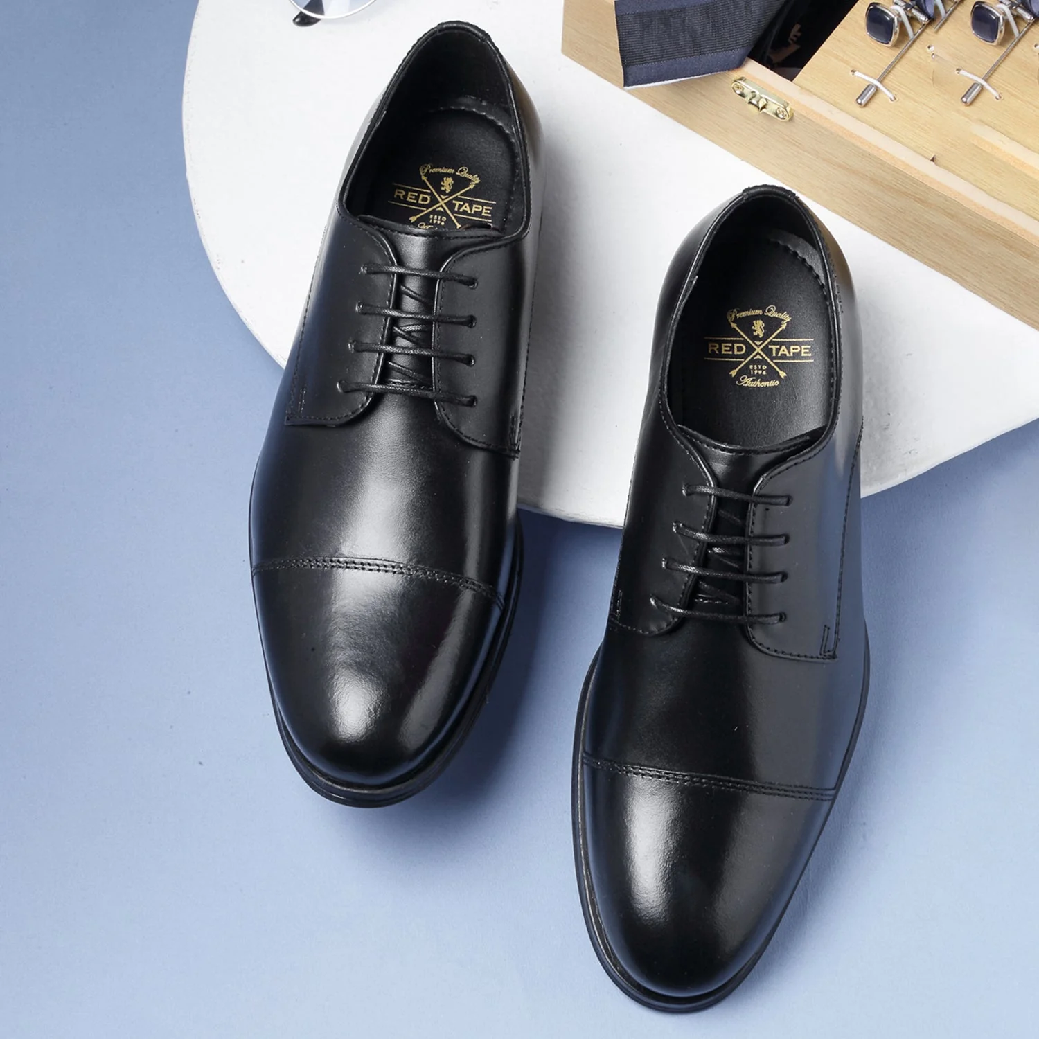 Men Black Derby Formal Shoes for Everyday Elegance - Image 6