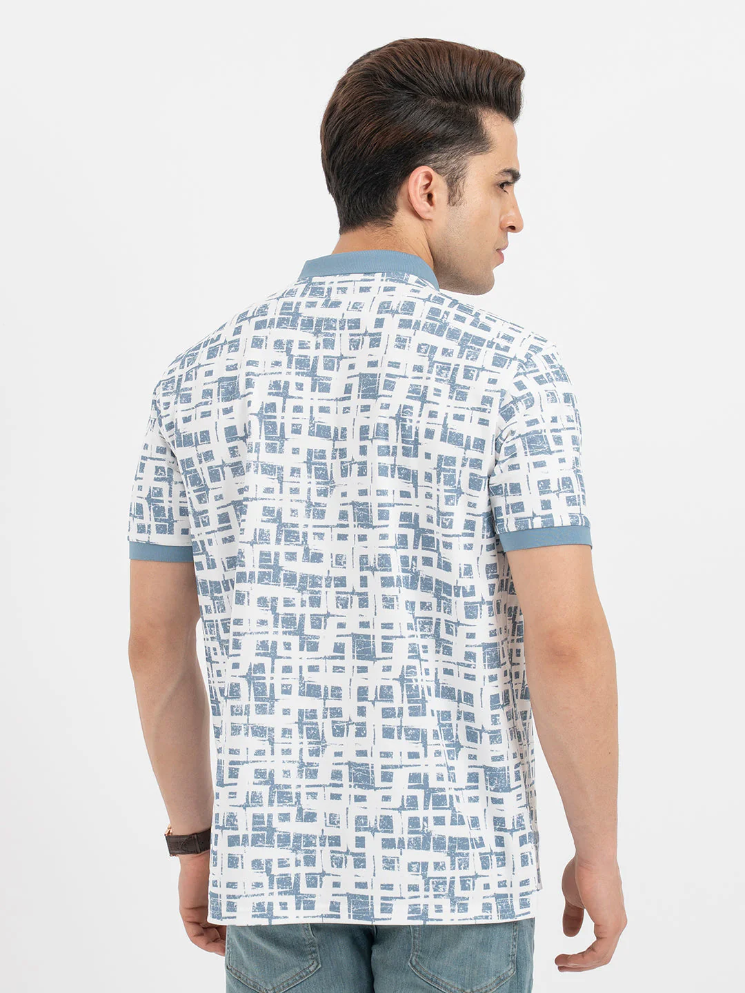 Men's Blue Polo T-Shirt - Image 3
