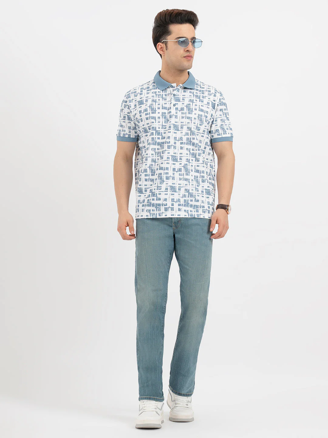 Men's Blue Polo T-Shirt - Image 5