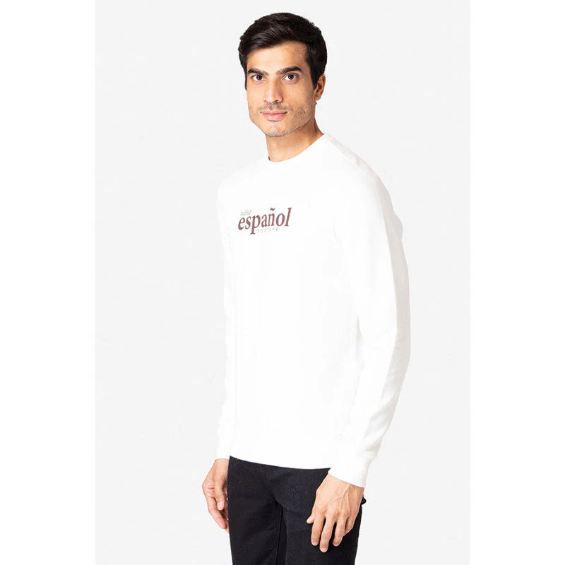 Men's Bright Off White Sweatshirt - Image 2