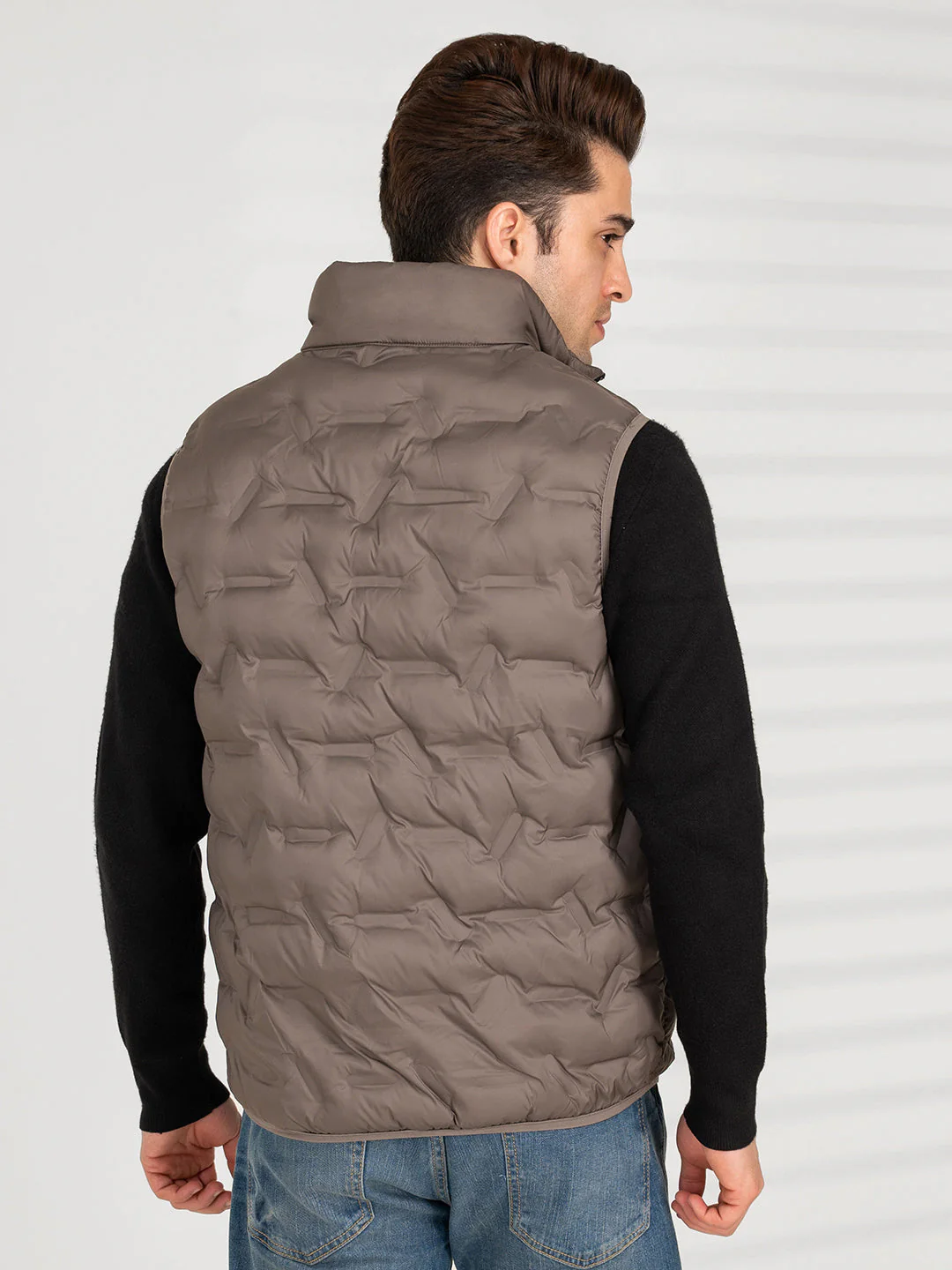 Men's Bronze Sleeveless Jacket | Winter Heatseal Jackets for Men - Image 3