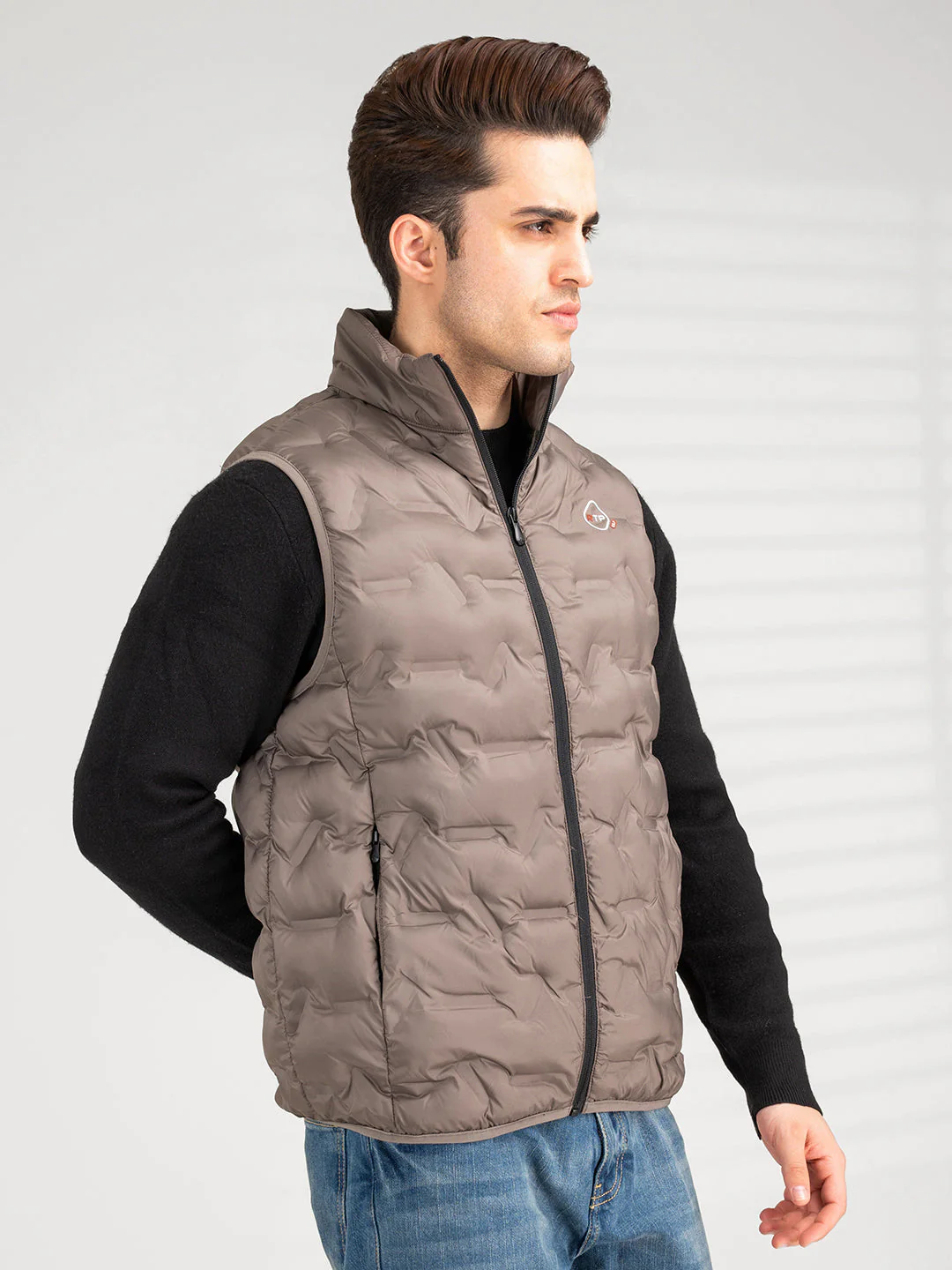 Men's Bronze Sleeveless Jacket | Winter Heatseal Jackets for Men - Image 6