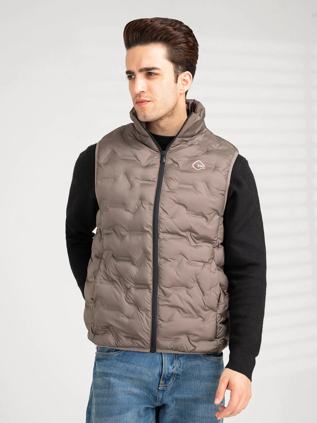 Men's Bronze Sleeveless Jacket | Winter Heatseal Jackets for Men - Image 7