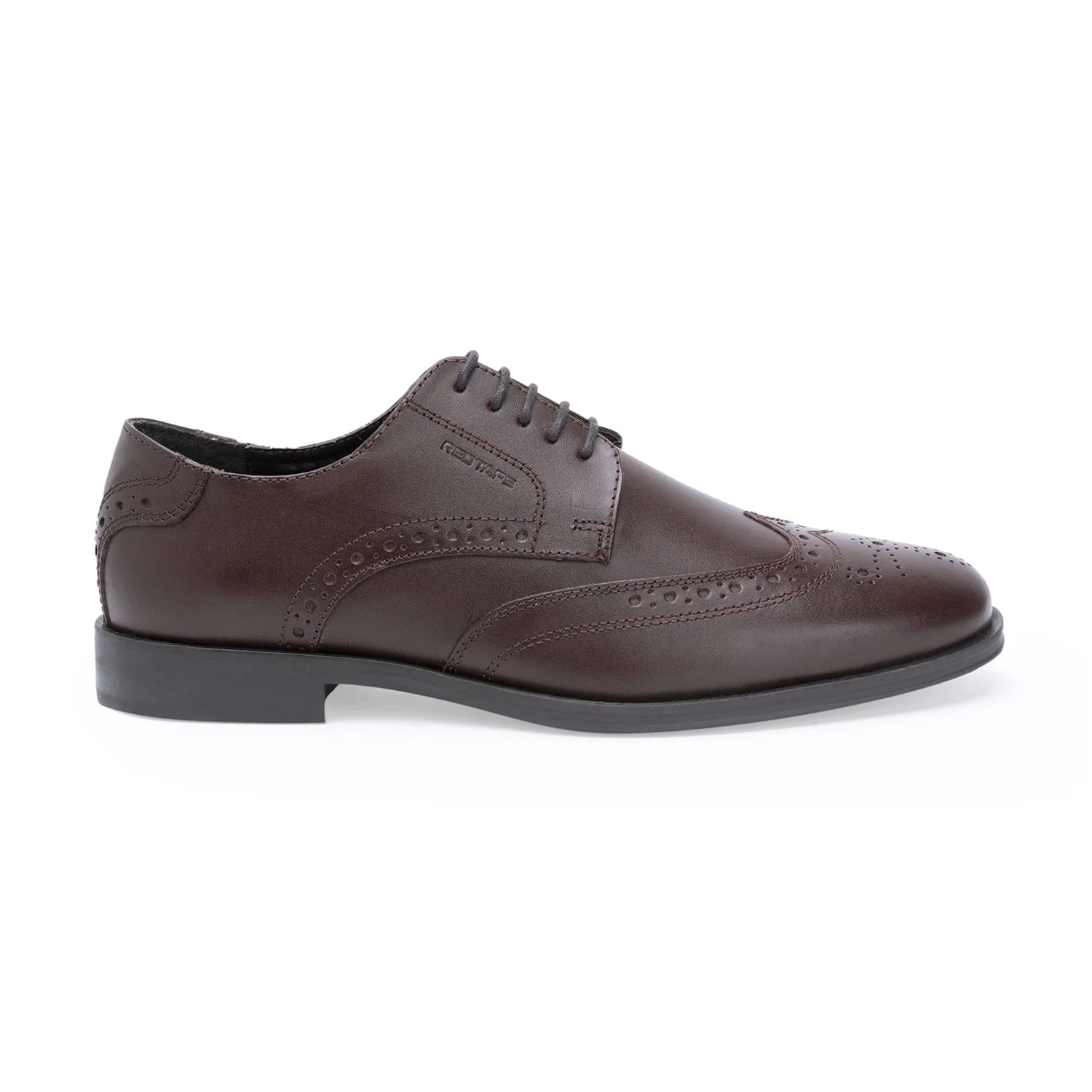 Men Brown Derby Brogue Shoes for Sophisticated Style - Image 2