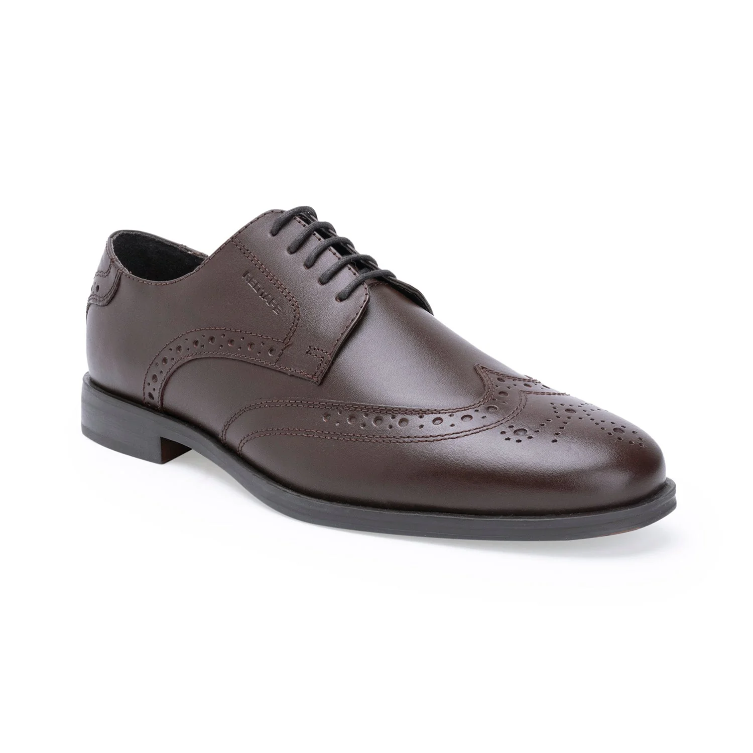 Men Brown Derby Brogue Shoes for Sophisticated Style - Image 7