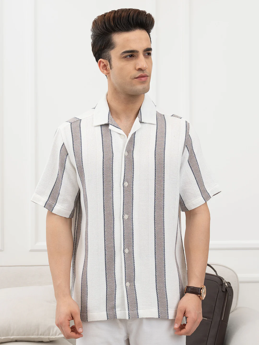Mens Brown Shirt - Image 7