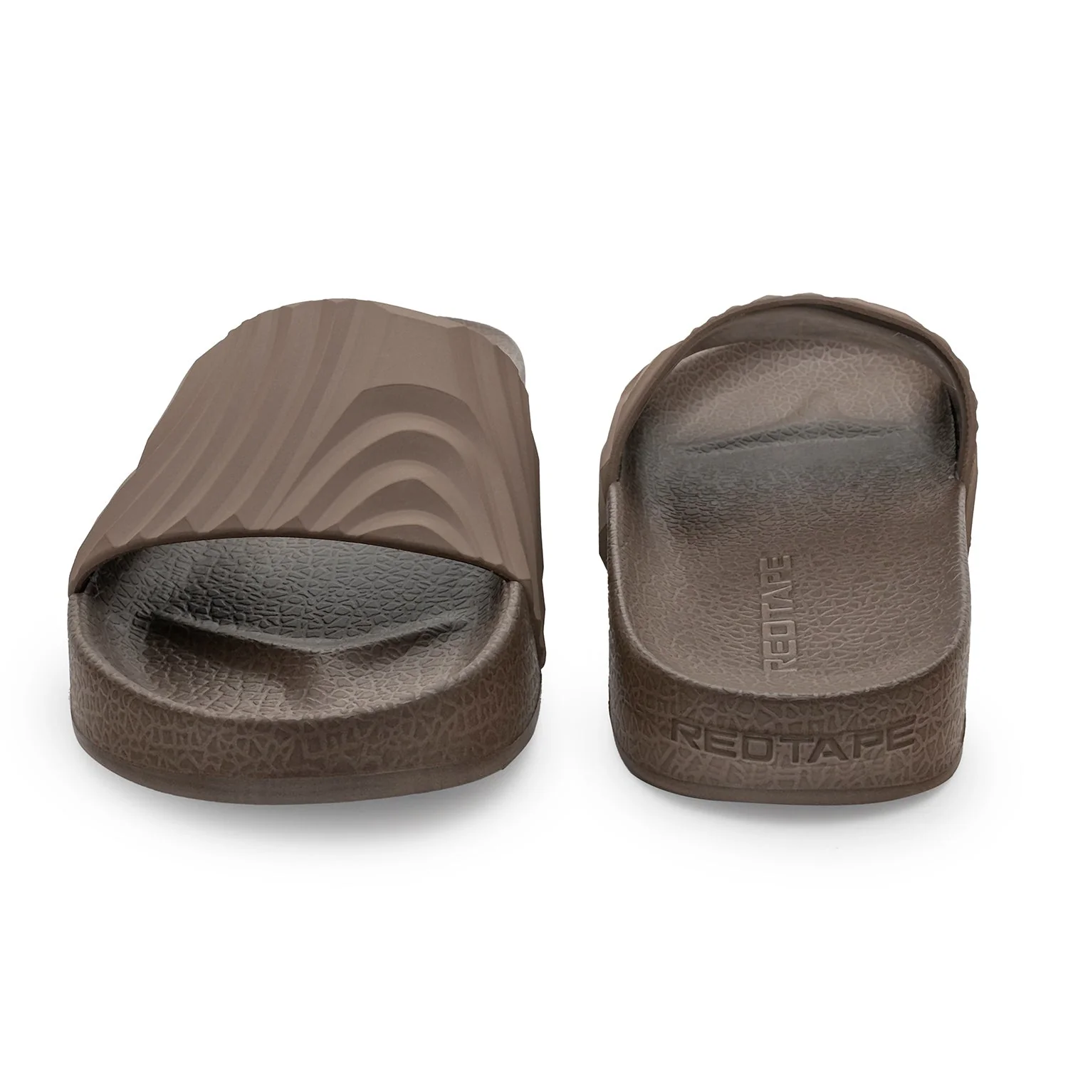 Men's Brown TPVR Sliders for Everyday Comfort - Image 4