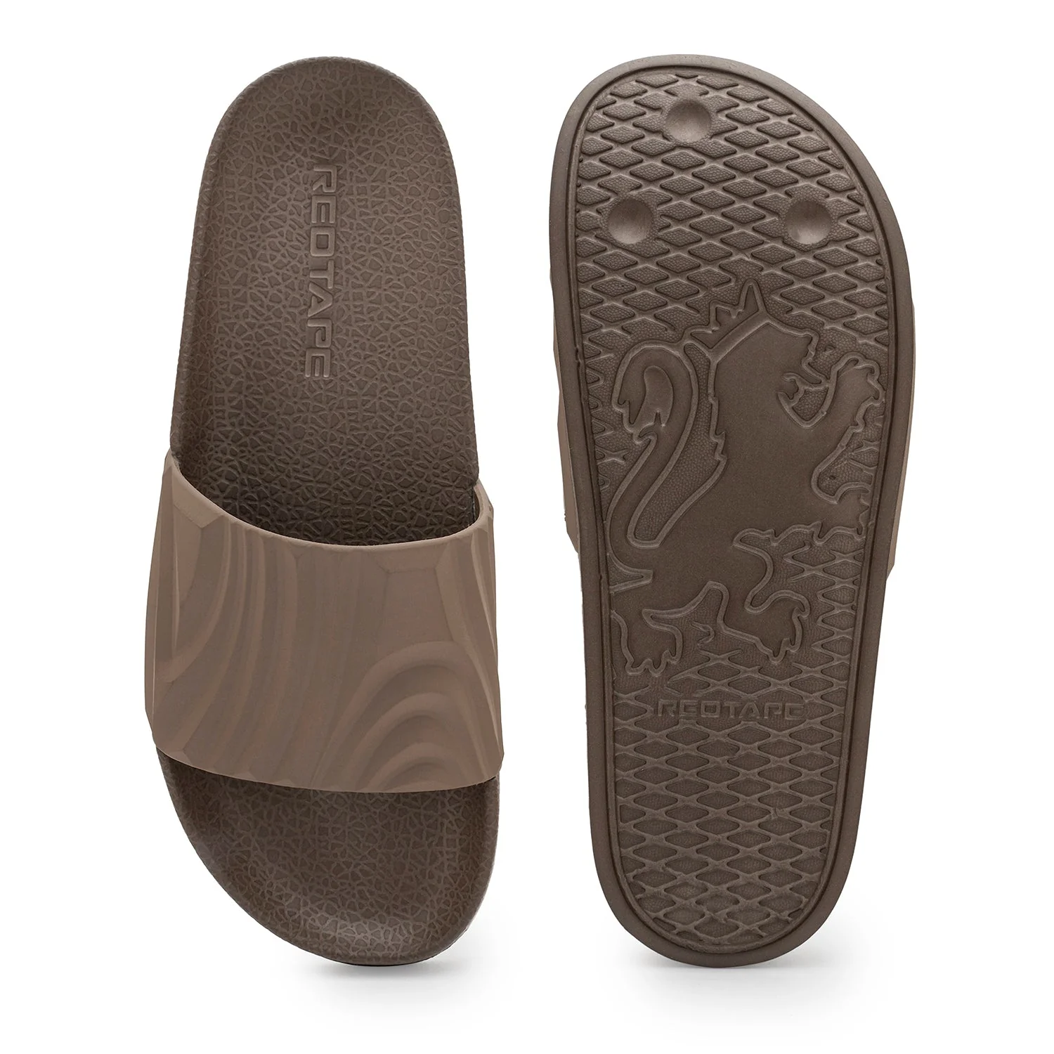 Men's Brown TPVR Sliders for Everyday Comfort - Image 5