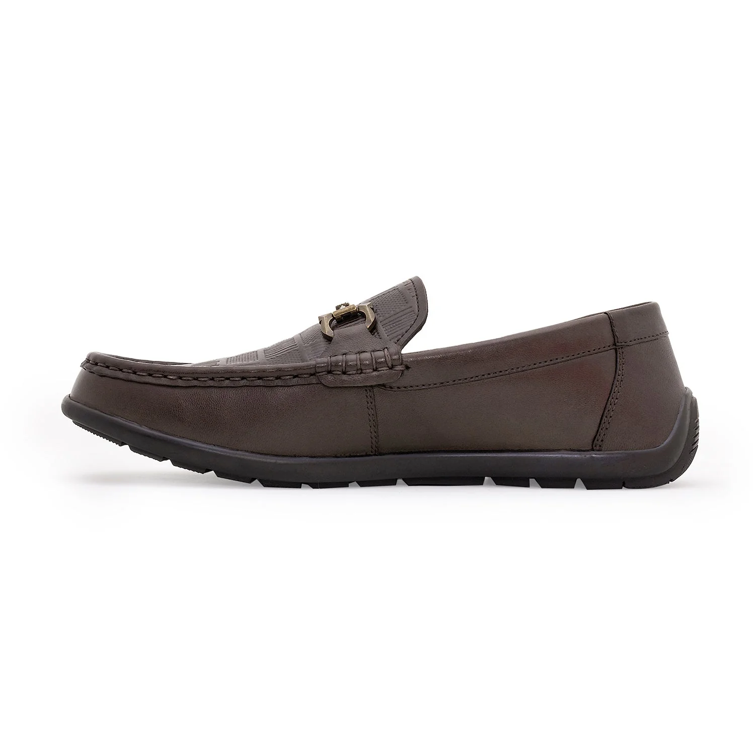 Men's Brown Leather Moccasins for Classic Formal Sophistication - Image 3