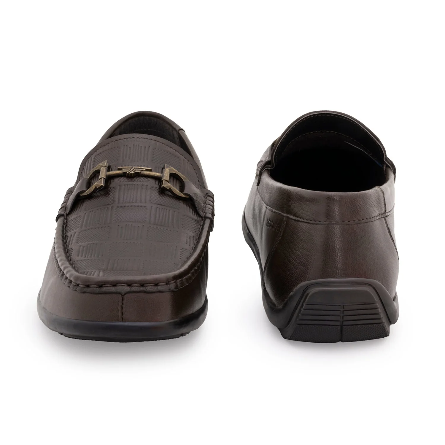 Men's Brown Leather Moccasins for Classic Formal Sophistication - Image 4