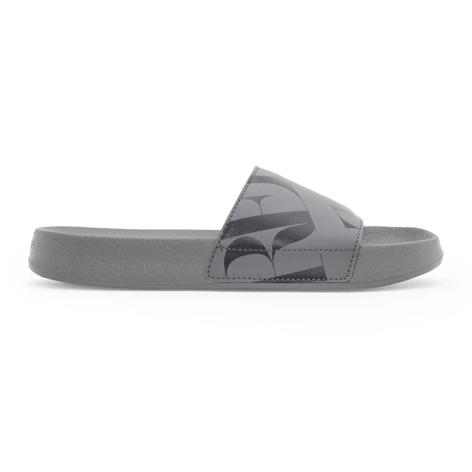 Menâ€™s Casual Pool Sliders in Grey - Image 2