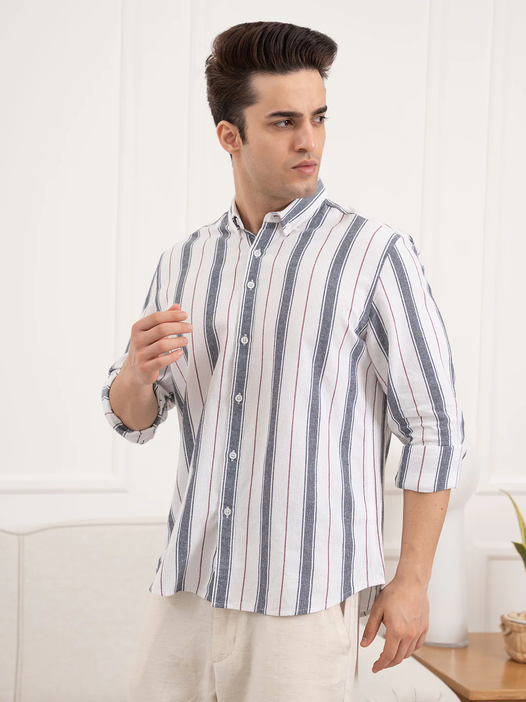 Menâ€™s Cotton Shirt for Refined Casual Style - Image 4