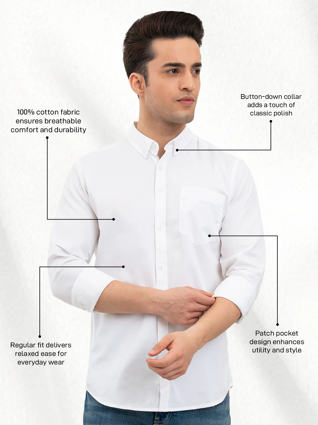 Menâ€™s Cotton Shirt for Effortless Casual Style - Image 2