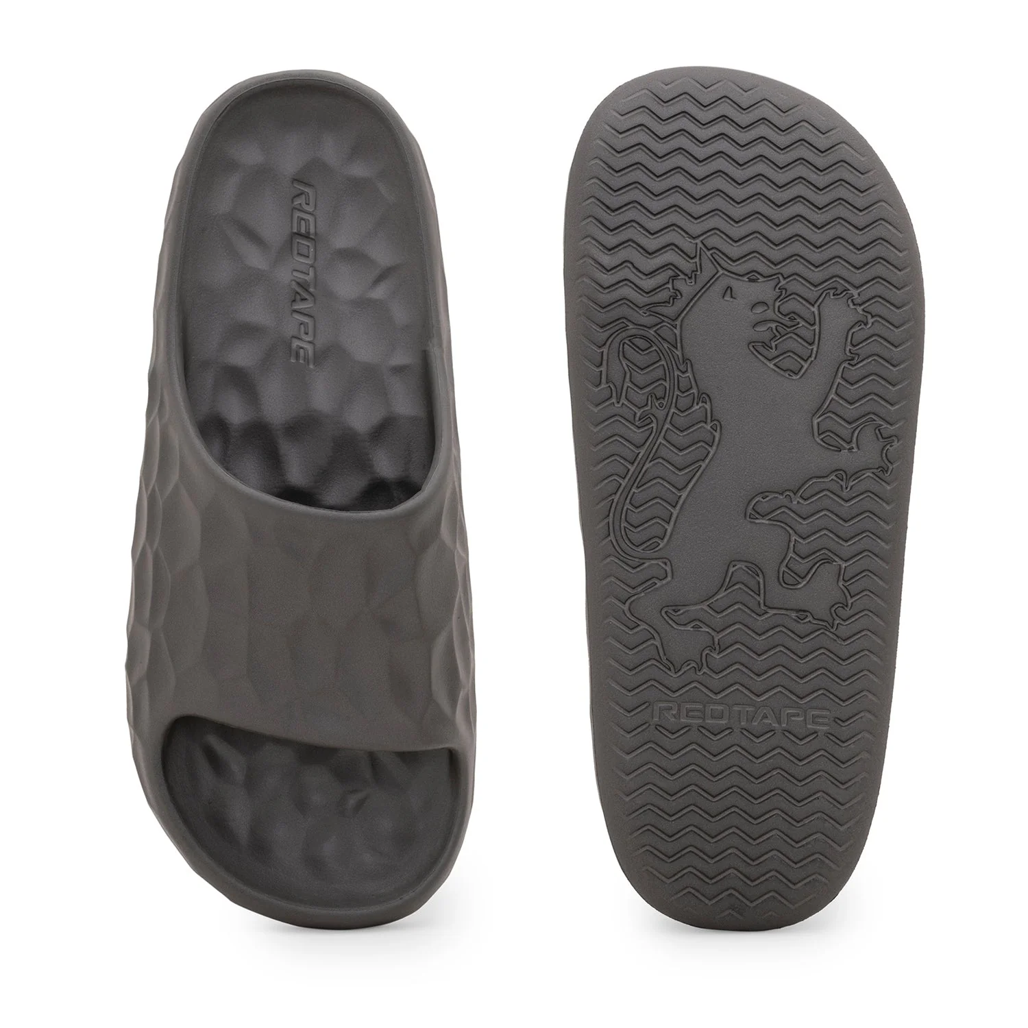 Menâ€™s Dark Grey Pool Sliders | Casual Comfort - Image 5