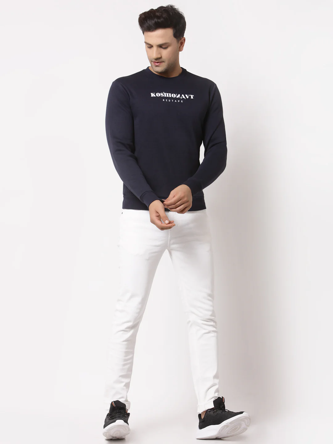 Men's Dark Navy Sweatshirt - Image 5