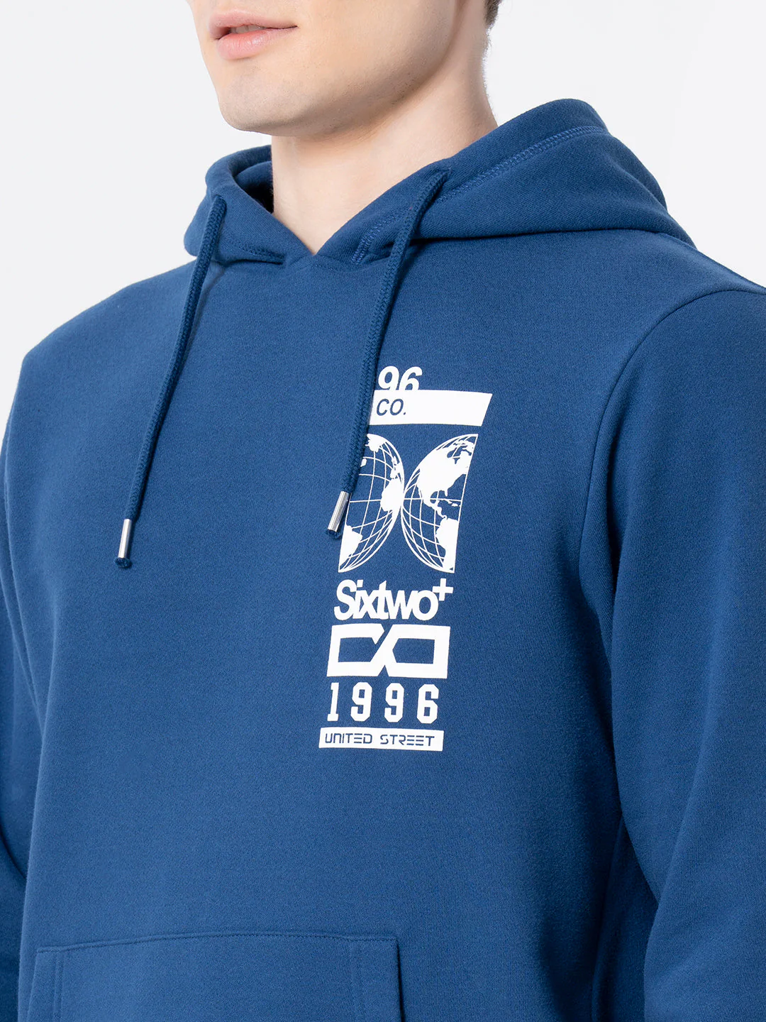 Men's Deep Blue Hoodie - Image 4