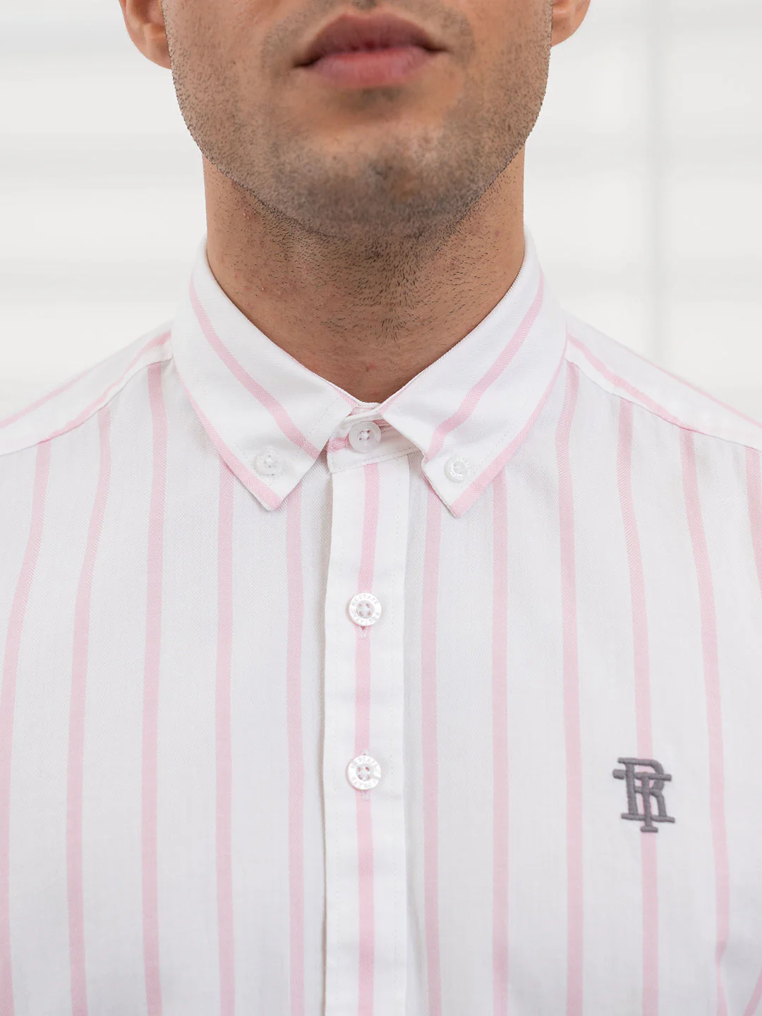 Men's Dobby Stripe Shirt | Everyday Smart Casual Look - Image 6