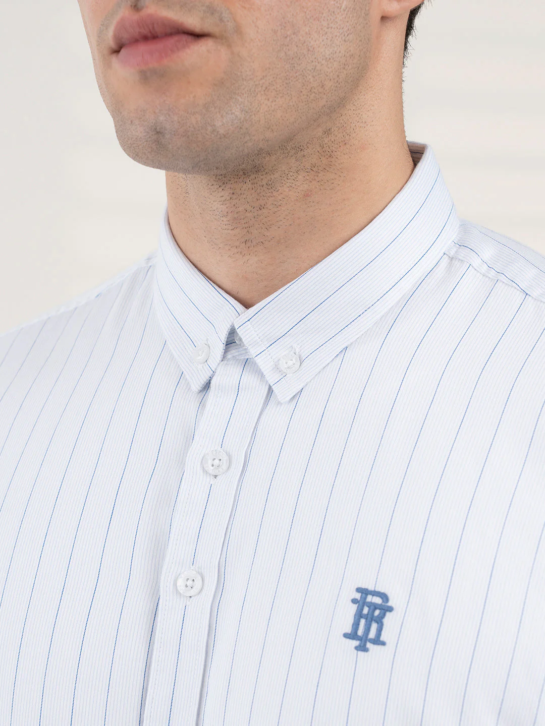 Men's Dobby Stripe Shirt | Everyday Smart Casual Look - Image 6