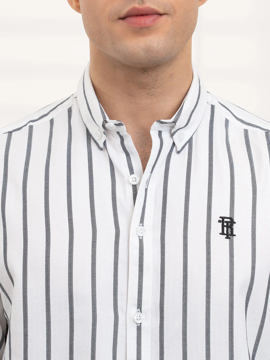Men's Dobby Stripe Shirt | Everyday Smart Casual Look - Image 6
