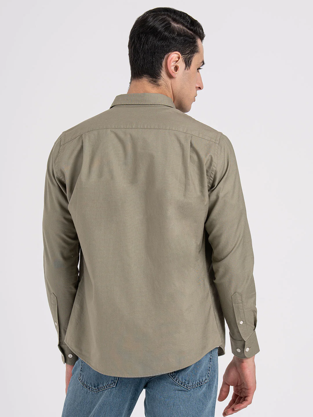 Oxford Solid Shirt for Men - Image 3