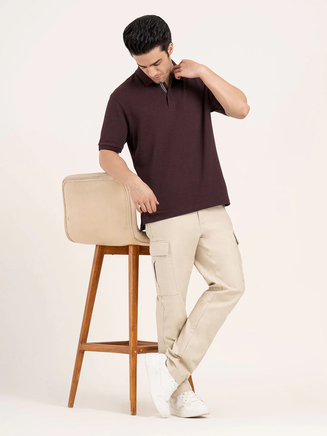 Menâ€™s Football Structure Polo T-Shirt - Image 7