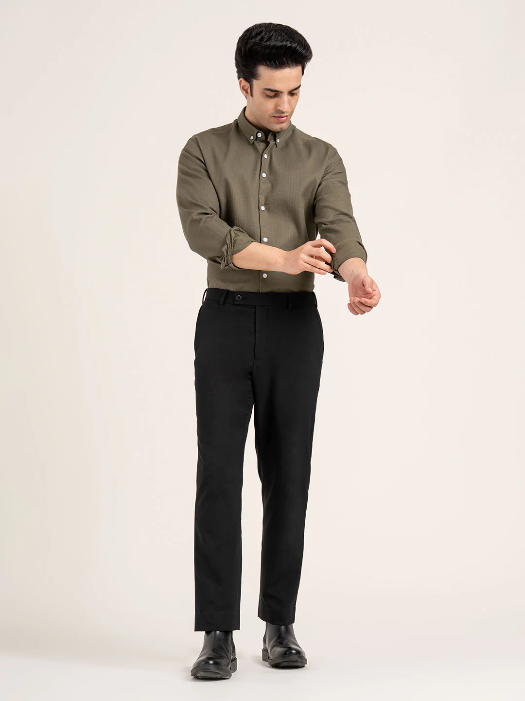 Mens Full Sleeve Dobby Shirt - Image 5