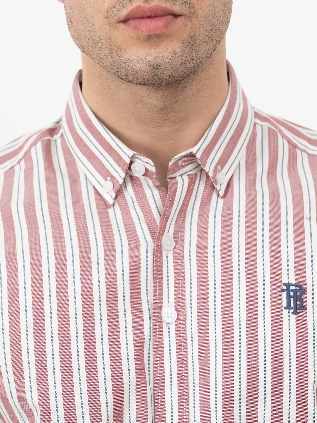 Mens Full Sleeve Oxford Stripe Shirt - Image 6