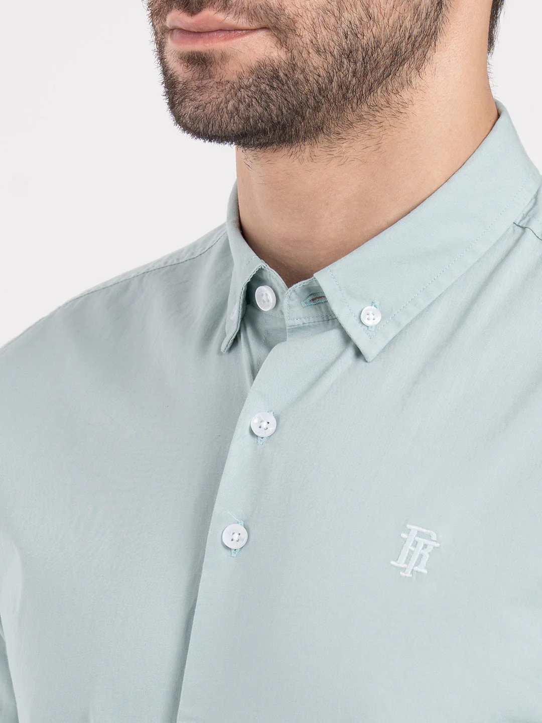 Mens Full Sleeve Poplin Solid Shirt - Image 5
