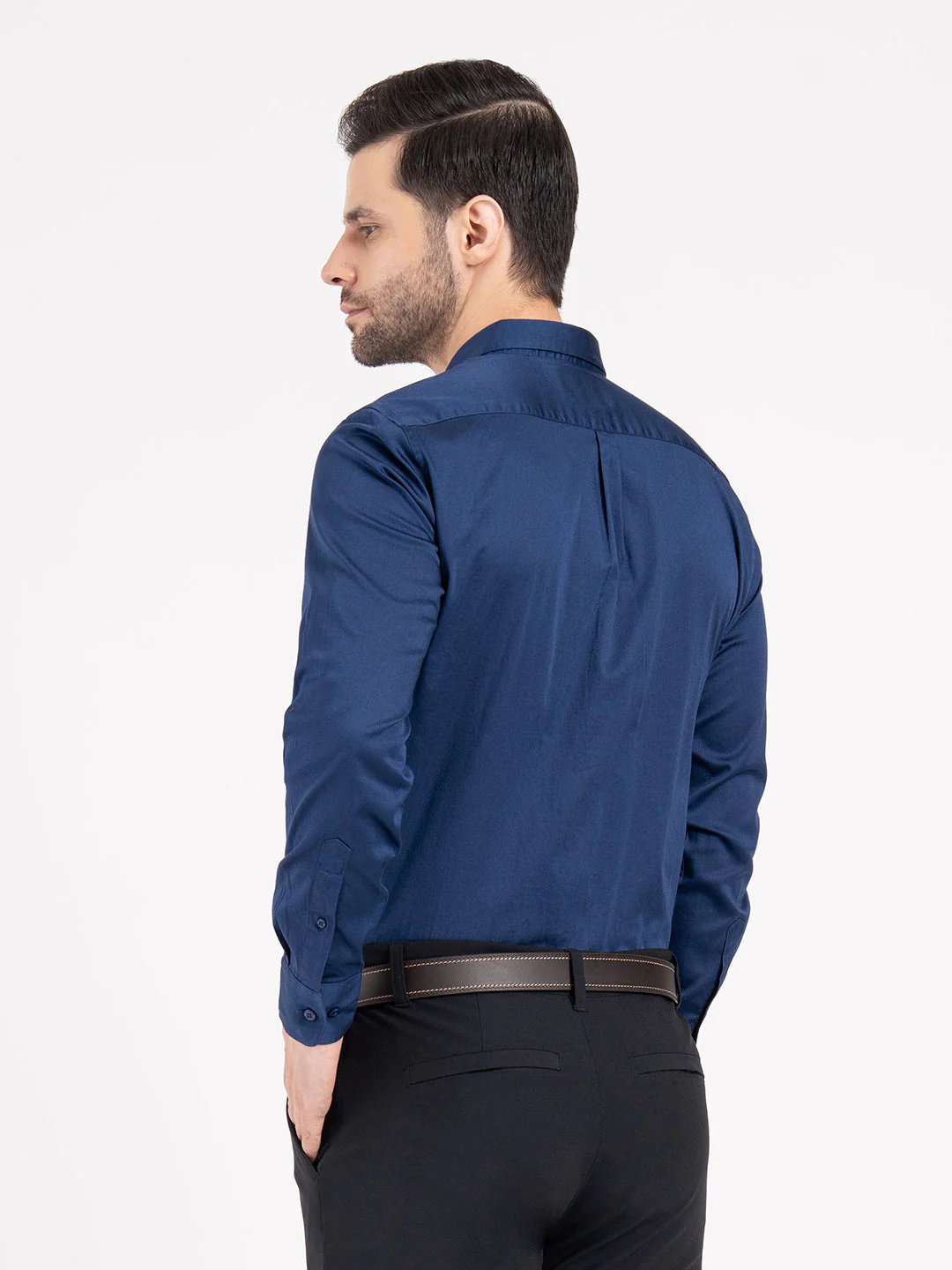 Mens Full Sleeve Solid Shirt - Image 4