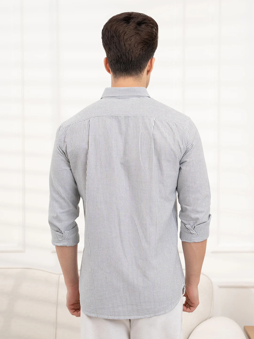 Men's Full Sleeve Stripe Shirt - Image 5
