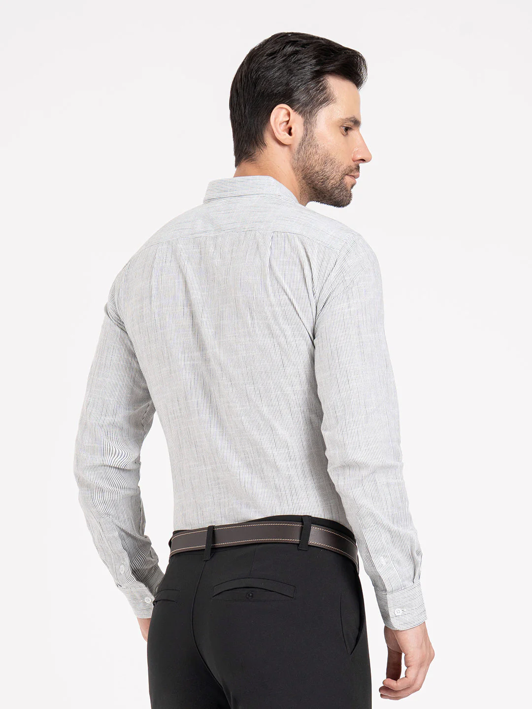 Mens Full Sleeve Stripe Shirt - Image 3