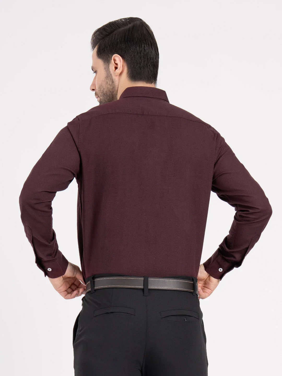 Mens Full Sleeve Dobby Shirt - Image 4