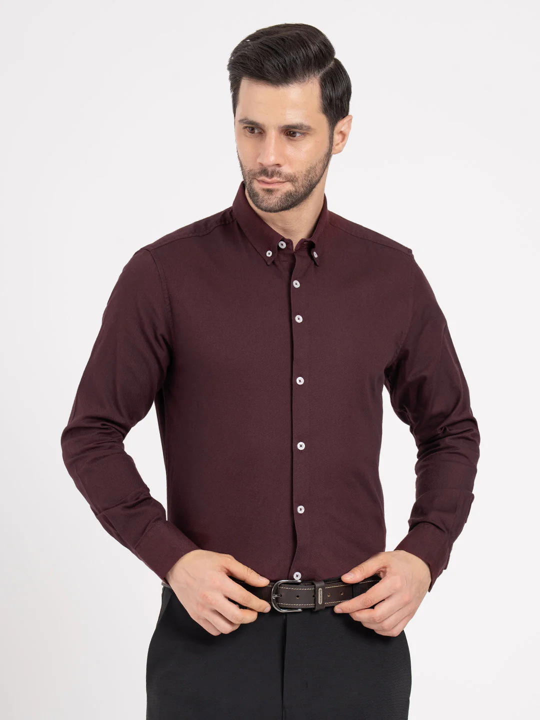 Mens Full Sleeve Dobby Shirt - Image 6