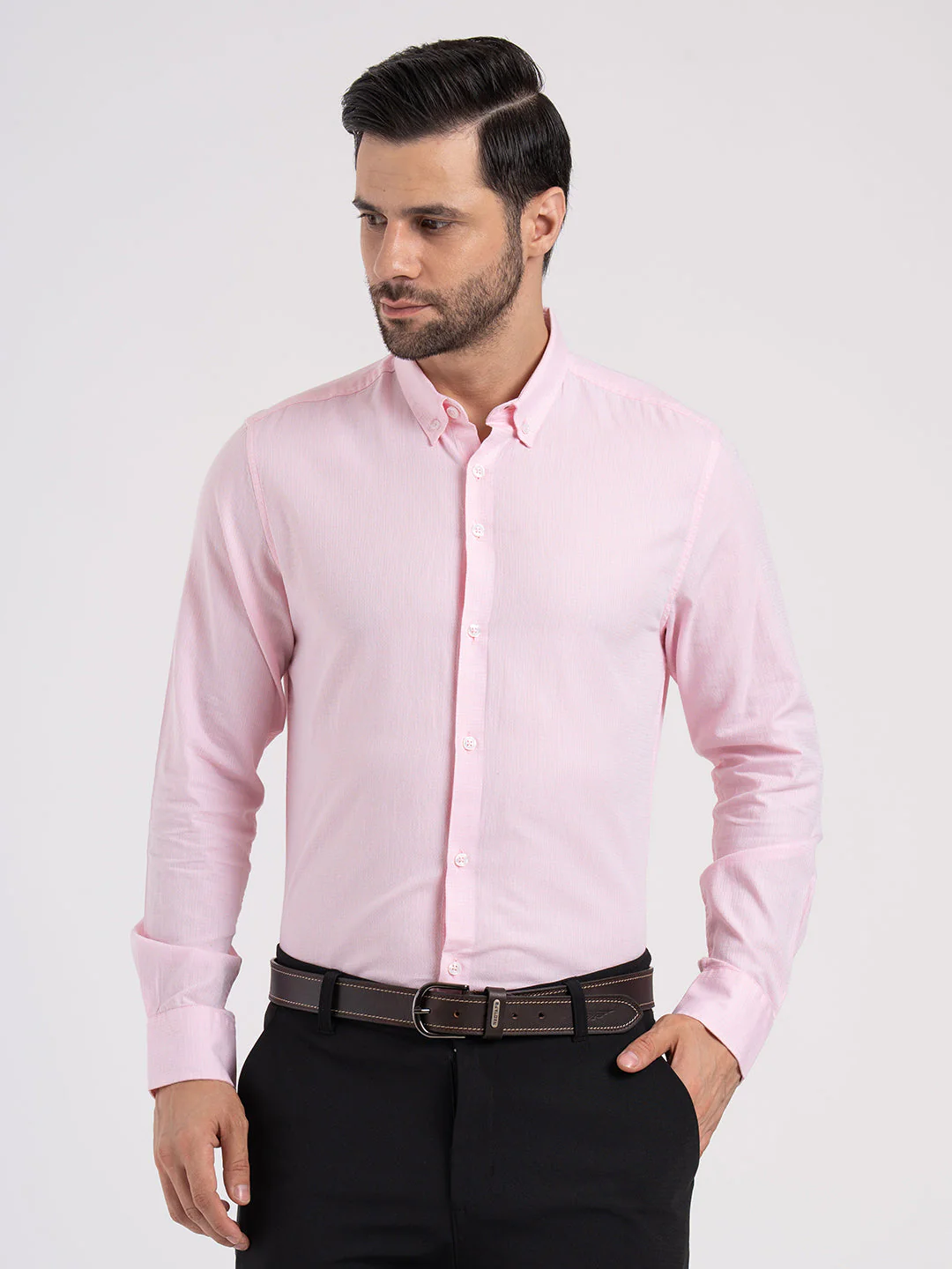 Mens Full Sleeve Dobby Shirt - Image 3
