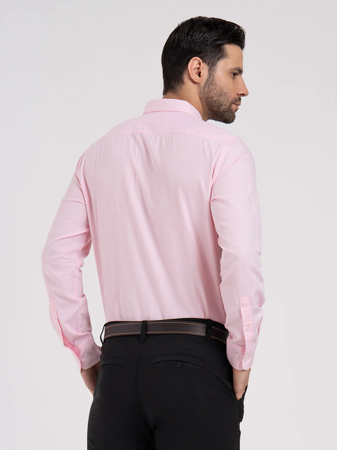 Mens Full Sleeve Dobby Shirt - Image 4