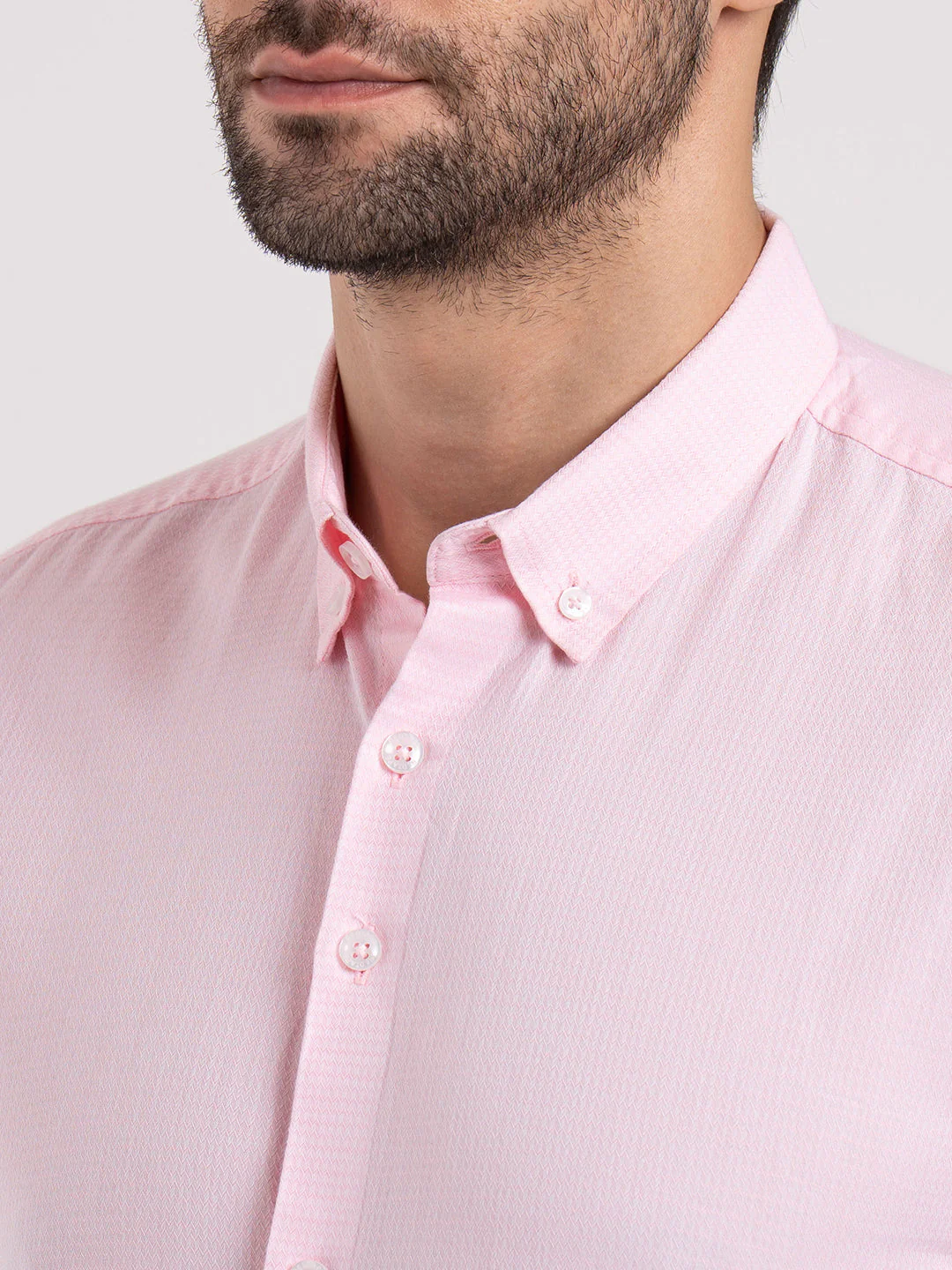 Mens Full Sleeve Dobby Shirt - Image 5