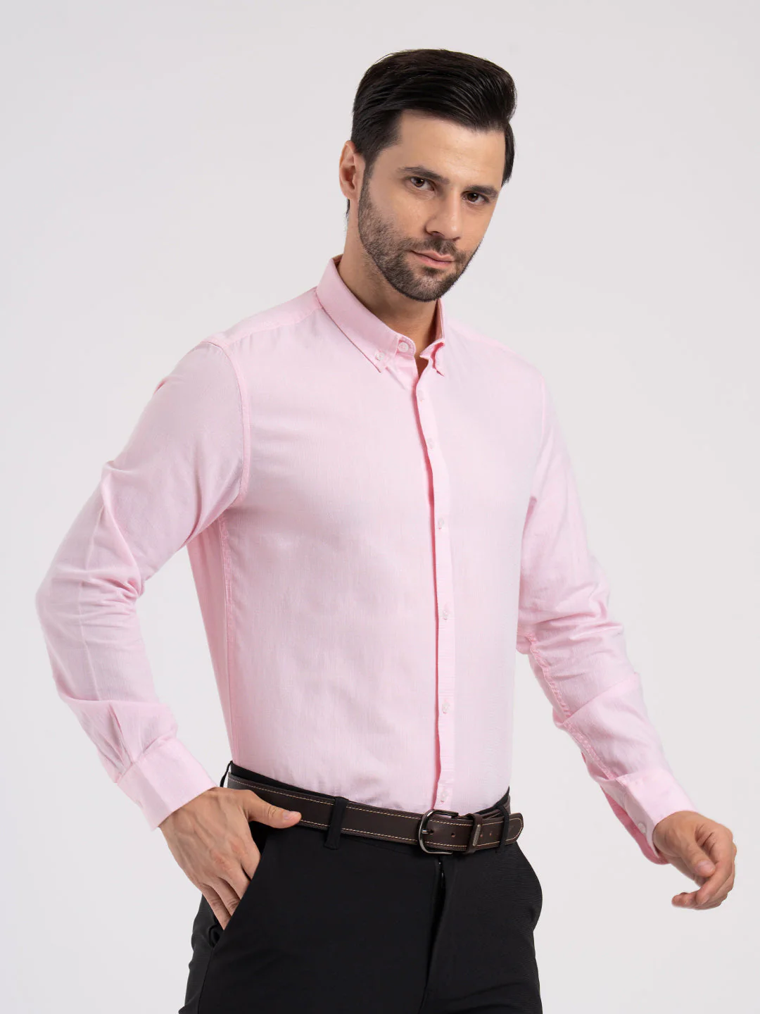 Mens Full Sleeve Dobby Shirt - Image 6