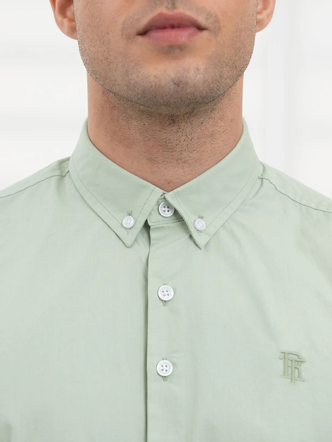 Mens Full Sleeve Poplin Solid Shirt - Image 6