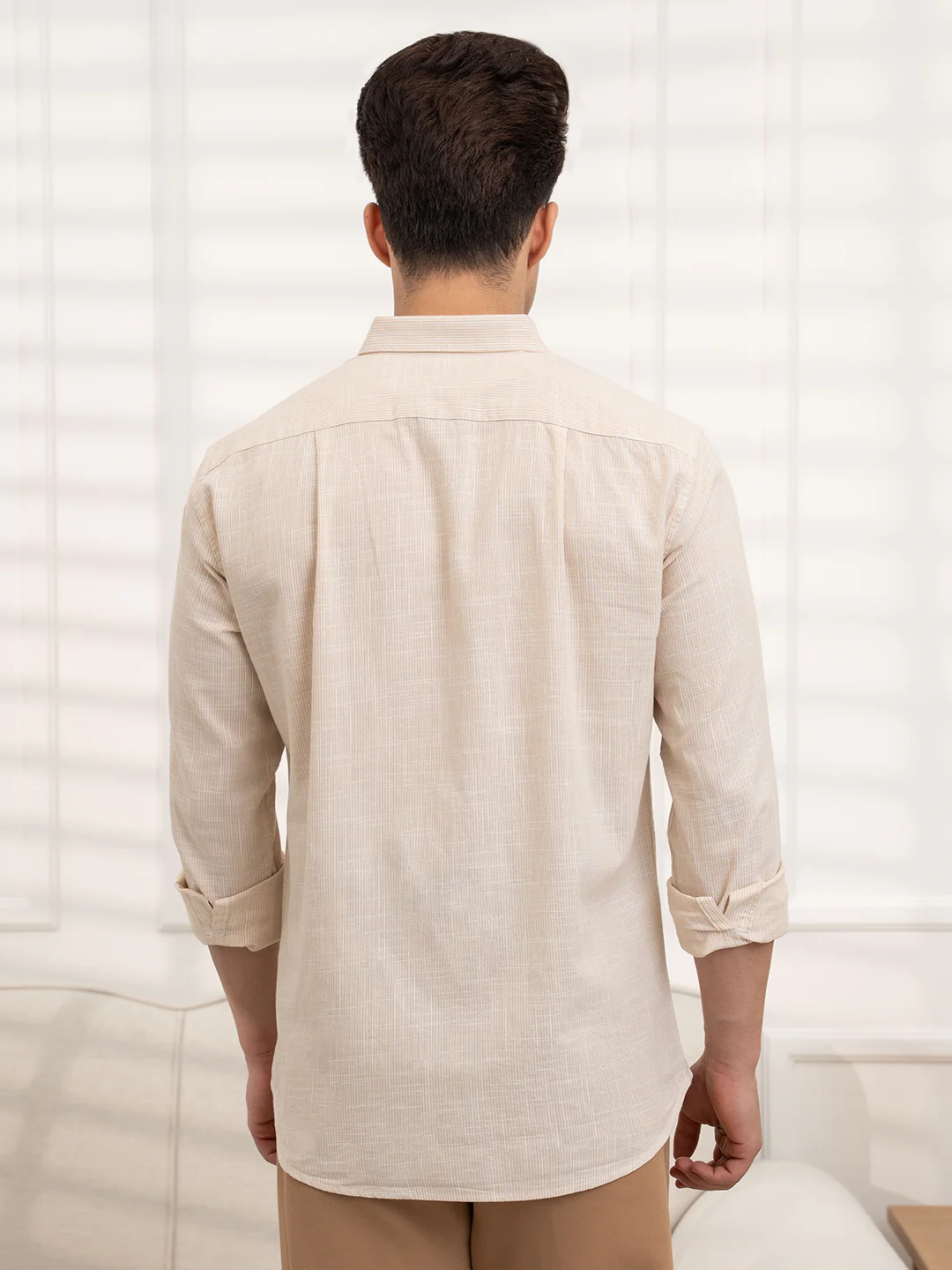 Mens Full Sleeve Stripe Shirt - Image 5