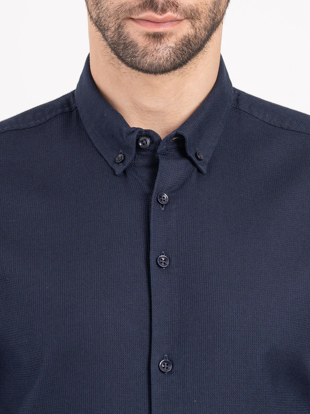 Mens Full Sleeve Dobby Shirt - Image 5