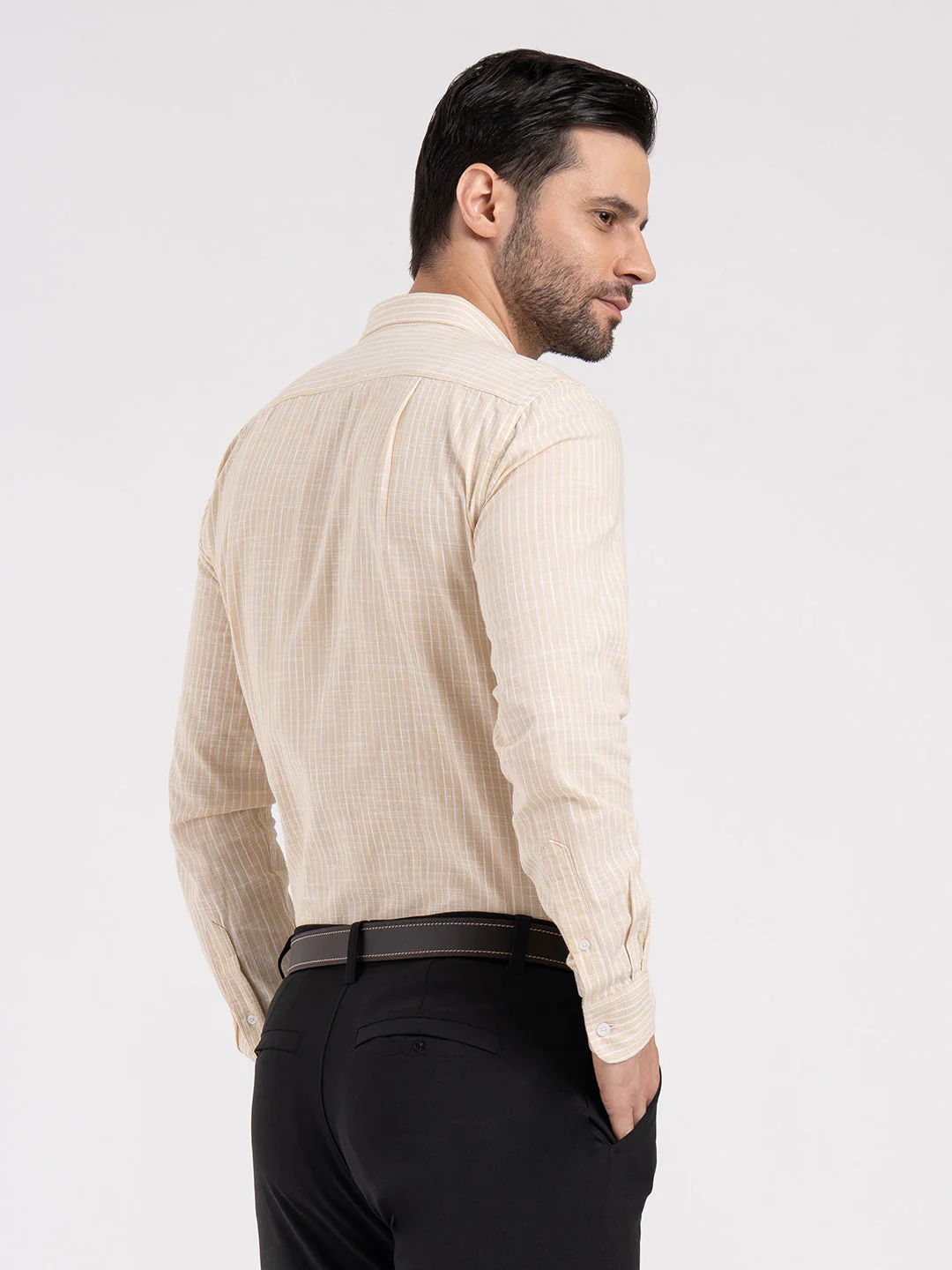 Mens Full Sleeve Stripe Shirt - Image 4