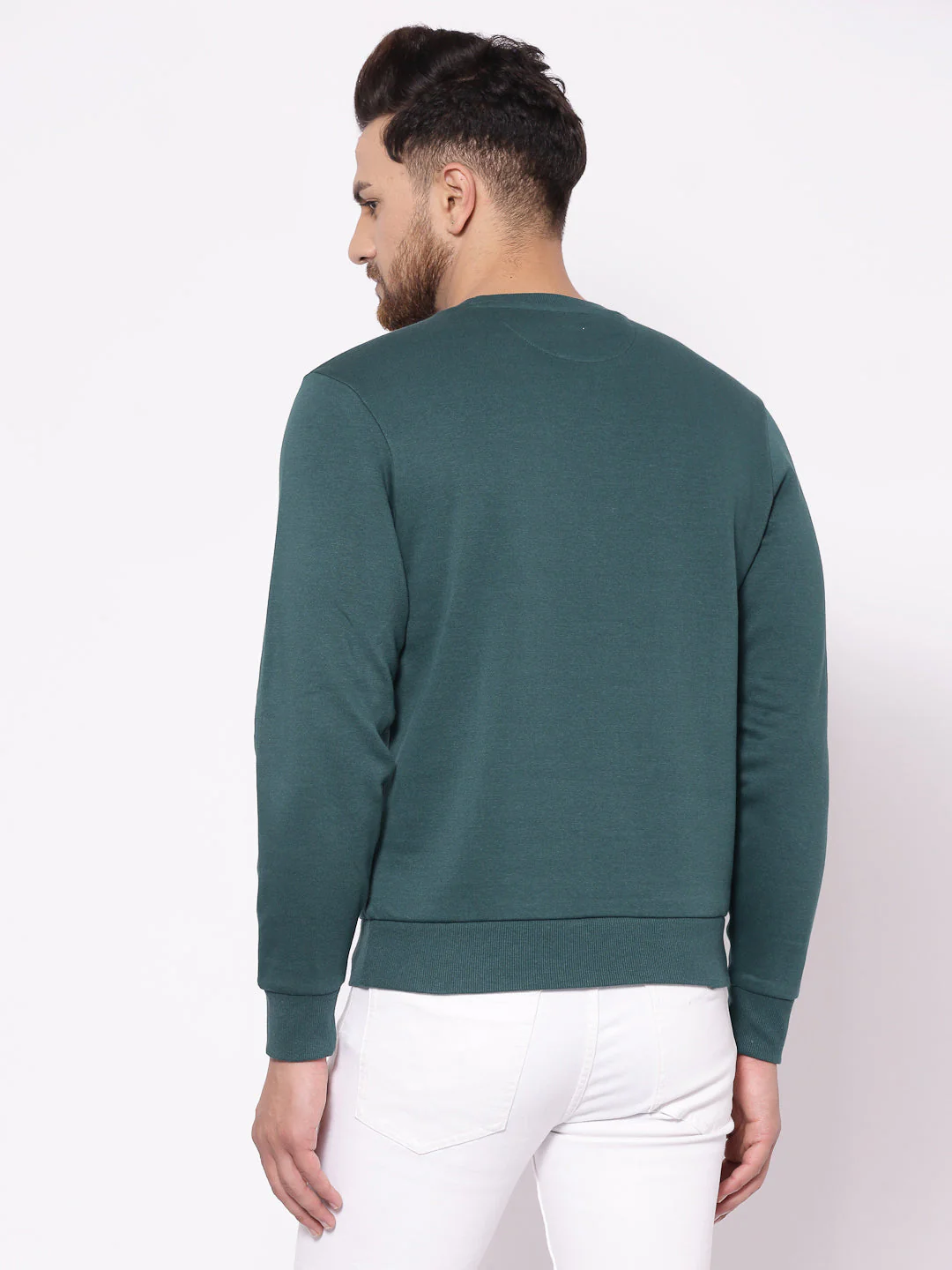 Men's Green Graphic Print Sweatshirt - Image 3